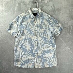 Pendleton Shirt men's Large Button Up Floral AOP Print Hawaiian Blue Casual